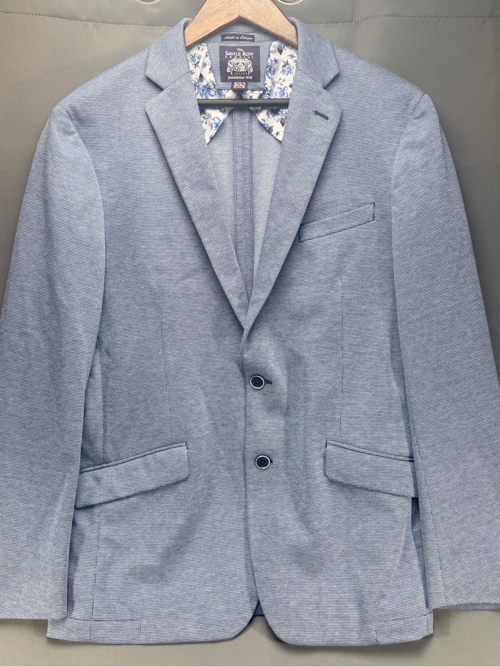 Savile Row Textured Knit Sport Coat - 44